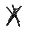 Industrial Steel Table Legs Cross Support Feet for Round/Rectangl