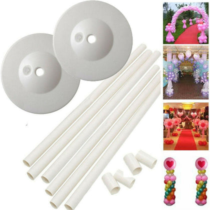 Set of 2 Balloon Arch Frame Column Stand Builder Kits for Birthday Wedding Decor