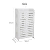 4-layer child shoe rack storage rack display rack organizer unit cabinet white
