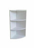 3 Tier Wall Mounted Corner Shelf Bathroom Shelves Cabinet Storage Unit White NEW