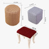 UK Stretch Jacquard Makeup Stool Cover Seat Protector Removable Cushion Cover