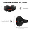 Wide Extra Comfy Bike Bicycle Gel Cruiser Comfort Sporty Soft Pad Saddle Seat UK