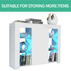 Cabinet Cupboard sideboard TV Unit Matt Body and High Gloss Doors + LED Light