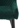 2X Velvet Dining Chairs Diamond Seat Padded Kitchen Dining room Chairs CLIPOP