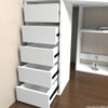 Corner Dressing Table Makeup Desk Three Mirror Drawer Stool Bedroom White