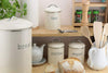 Set of 4 Rnd Tea,Coffee & Sugar & Bread Bin Storage Canisters Jars, In 3 Colours