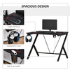 Ergonomic Gaming Desk Home Office Furniture Computer Laptop Table Cup Holder