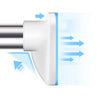 Telescopic Shower Curtain Rail Extendable 53-80cm Pole Rod Bath Chrome
