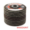 10 Pcs Professional Flap Sanding Discs 115mm 4.5" 40 60 80 120 Grit Angle Zircon