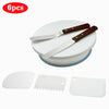 Cake Decorating Turntable Set icing nozzles Spatula Display Stand Rotating Kit