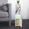 Wooden Bathroom Shelf Cabinet Cupboard White Bedroom Storage Unit Free Standing