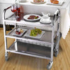 3 Tier Stainless Steel Trolley Cart Hotel Restaurant Serving Catering Train UK