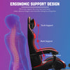 Gaming Chair Executive Office Chair Recliner Computer Desk Seat With Footrest UK