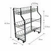 3 Tier Storage Stand Shelf Organizer Rack Holder Free Standing Jars Kitchen