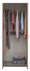 2 Door Wardrobe - Grey Oak Effect