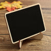 40Pcs Mini Wooden Blackboard Chalkboard Sign Message Wedding Party Table Stand