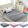 Soft Cotton Quilted Sheet Mat Bed Pad Plain for Mattress Single/Double/King Size