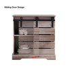 Storage Cabinet with Sliding Door Barn Door Sideboard Cupboards for Kitchen Room