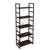 5-Tier Metal Ladder Shelf Bookshelf Storage Rack Plants Display Shelving Unit UK