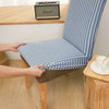 Stripe Dining Chair Covers Washable Stretch Chair Slipcover Removable Cover