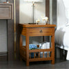 2 Tier Classic Bedside Table Drawer Side Table Living Room Coffee Tea End Table