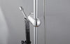 Shower Kit Twin Head 2 Mixer Shower Heads Rail Hose Riser Square Bathroom Set UK