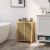 80 L Bamboo Laundry Hamper Clothes Laundry Basket Organizer W/ Lid & Handles