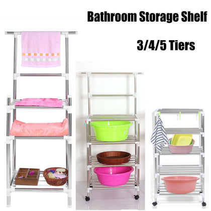Toilet Bathroom Laundry Storage Rack Shelf Unit Organizer Shelves for Kitchen UK