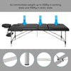Mondeer 2/3 Folding Portable Lightweight Massage Table Salon Beauty Tattoo Couch