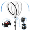 12" RGB LED Ring Light & 1.6M Tripod Dimmable Lighting Kit Makeup Youtube Live