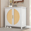 Sideboard Buffet Storage Cabinet with Rattan Doors Living Room Kitchen Furniture