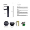 Bathroom Sink Bowl Wash Basin Countertop Cloakroom Tempered Glass Tap&Waste Set