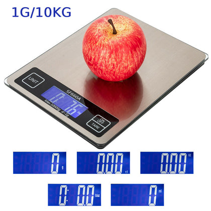 1g-10kg Digital LCD Electronic Kitchen Household Weighing Food Cooking Scale