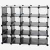20 PAIRS INTERLOCKING CUBES SHOE ORGANIZER STORAGE RACK DISPLAY BOXES STAND NEW