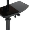Wheeled Adjustable Portable Laptop Table Stand Breakfast Sofa Bed Notebook Desk