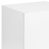 WHITE VINYL LP MUSIC RECORD STORAGE BOX CUBE 12" CASE DJ STUDIO CABINET