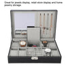 8Slot Leather Watch Storage Case Jewelry Display Box Holder Organizer +Mirror