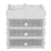 3 Tiers Makeup Case Desktop Storage Box Cosmetic Organizer Holder Drawer Jewelry