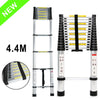 4.4M Heavy Duty Multi-Purpose Aluminium Telescopic Ladder Extendable Step UK