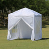 2X2 m White Pop-up Gazebo Marquee Canopy Outdoor Waterproof Garden Tent