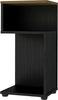 Naples Plant Stand Side Table Black Pine Effect Finish Plant Stand Side Table