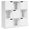 9 Cube Bookcase Shelving Display Storage Unit Wooden Organiser Cupboard Cabinet