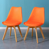 1/2/4/6 Modern Dining Chairs Eiffel Inspired Solid Wood Legs PU Padded Home