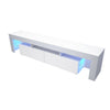 Large 200CM TV Unit High Gloss White Front - RGB LED Lights- TV Stand Cabinet