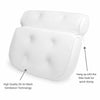 Premium Waterproof Mesh Neck Back Pillow Comfortable Bath Spa Suction Cushion UK