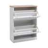 Shoe Cabinet Narrow Hallway Shoes Footwear Storage Cupboard Pull-Down Drawers