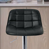 2×Bar Stools Leather / Velvet Chairs Breakfast Chair Swivel Gas Lift Adjustable
