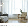 1/2X Rod Pocket Sheer Curtain Organza Voile Curtain Window Drape 4 Sizes 3Colors