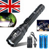 T6 Led 5 Modes Torch Outdoor Camping Flashlight Lamp+Battery+U