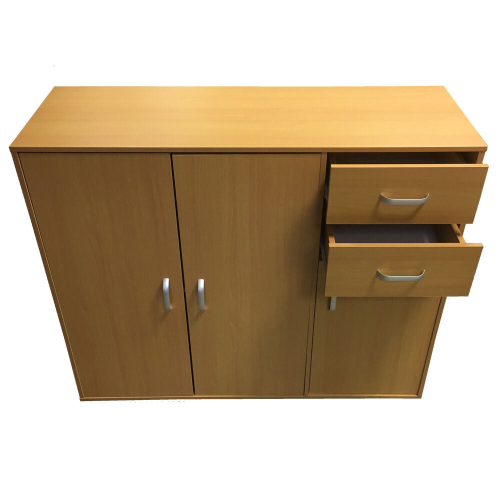 Sideboard Black White Beech Dark Walnut Storage Cabinet Wooden Cupboard Redstone